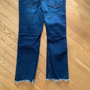 Zara Jeans Z1975 dark blue denim high waisted mini flare
